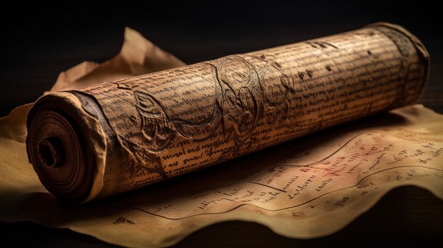 Ilustração de uma linha do tempo bíblica